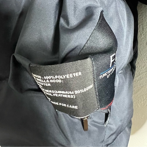F.O.G. by London Fog Women's Navy Blue Reversible Zip Front Down Winter Coat M - Picture 3 of 16
